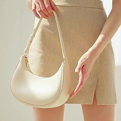 PU Leather Women Handbag Purses Vintage Wallet Half Moon Shoulder Bags