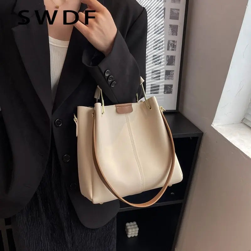 Retro Winter PU Leather Crossbody Shoulder Bags for Women