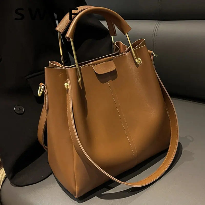 Retro Winter PU Leather Crossbody Shoulder Bags for Women