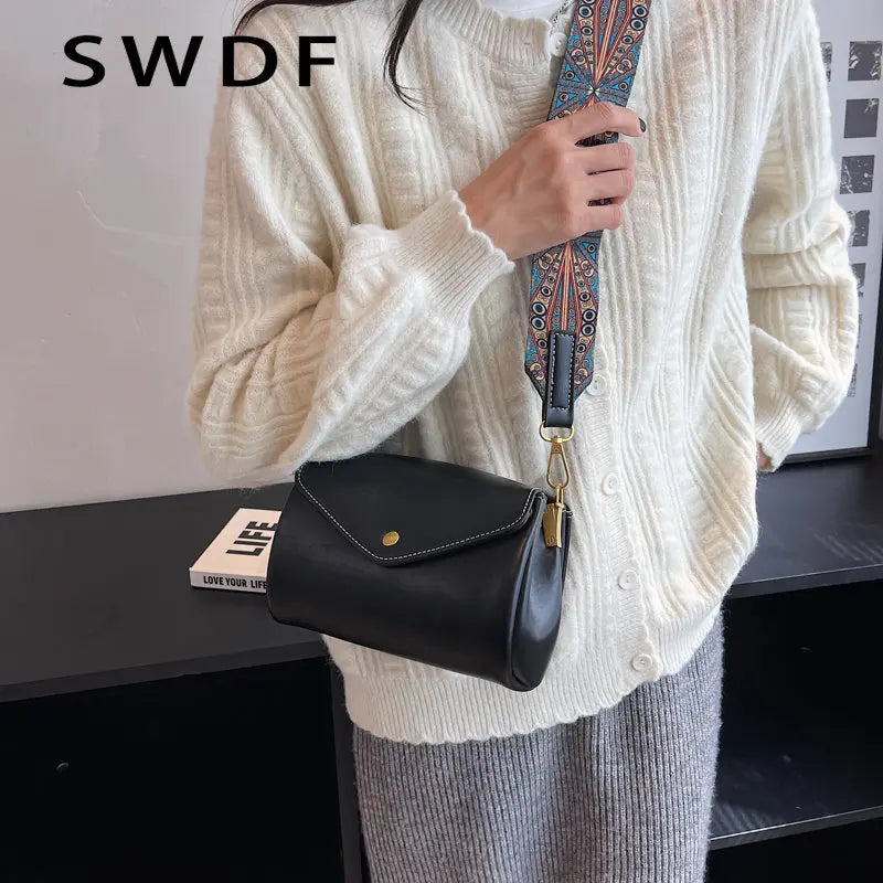 Vintage Crossbody Bags for Women Handbags PU Leather Female Handbags