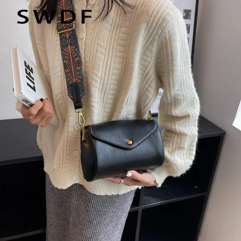 Vintage Crossbody Bags for Women Handbags PU Leather Female Handbags