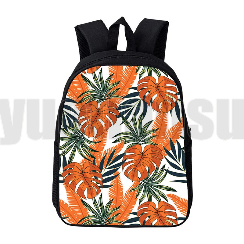 Hawaii Style 3D Backpack 12/16 Inch for School Girls Women Travel