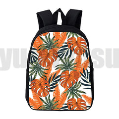 Hawaii Style 3D Backpack 12/16 Inch for School Girls Women Travel