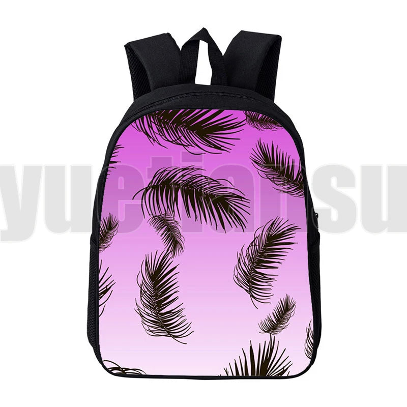 Hawaii Style 3D Backpack 12/16 Inch for School Girls Women Travel