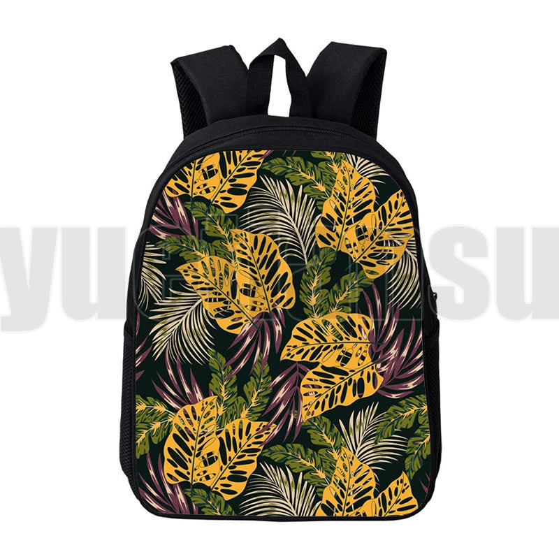 Hawaii Style 3D Backpack 12/16 Inch for School Girls Women Travel