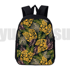 Hawaii Style 3D Backpack 12/16 Inch for School Girls Women Travel