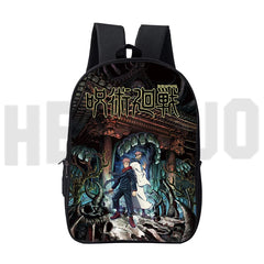 16 Inch Jujutsu Kaisen Backpack 3D School Bag Canvas Women Kids