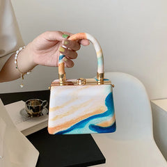 Sac A Main Femme Women's Retro Printing One Shoulder Messenger Bag