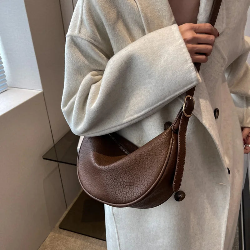 Soft Leather Crossbody Bags Brown Women's Bag