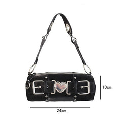 Sac A Main Femme Women's Retro Love Chain Shoulder Bag Handbag