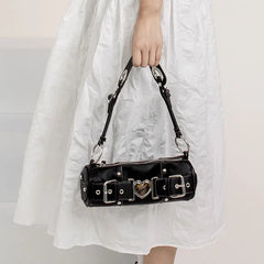 Sac A Main Femme Women's Retro Love Chain Shoulder Bag Handbag
