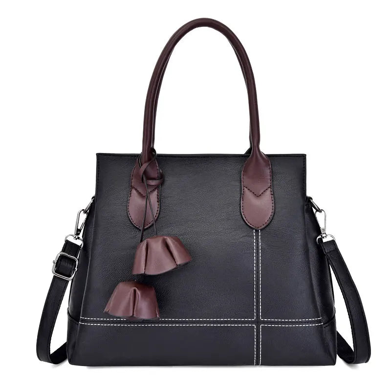 Flower Tassel Crossbody Messenger Bag High Leather Women Handbag