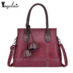 Flower Tassel Crossbody Messenger Bag High Leather Women Handbag