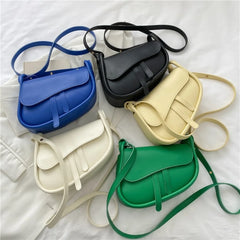 Small PU Leather Shoulder Bag Crossbody Messenger Handbags