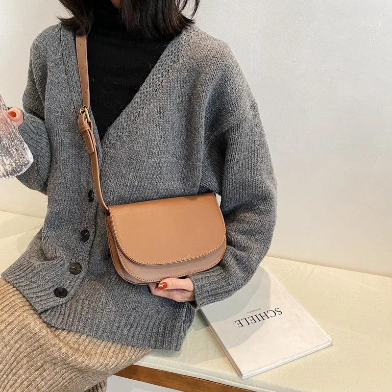 Women's Small PU Leather Crossbody Bag