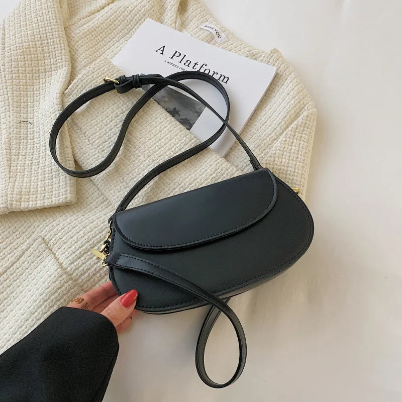 Small Crossbody Shoulder Bag for Women Pu Leather Handbag
