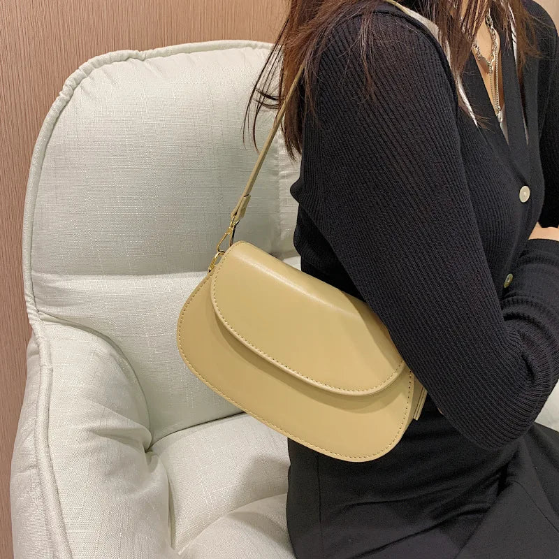 Small Crossbody Shoulder Bag for Women Pu Leather Handbag