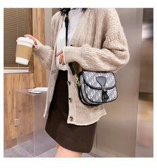Saddle Bag Small Square Bag Lady Shoulder Bag