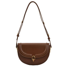 Small Crossbody Bag Women's Shoulder Handbag PU Leather Saddle Style