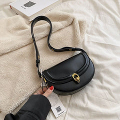 Small Crossbody Bag Women's Shoulder Handbag PU Leather Saddle Style