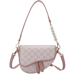 Leather Saddle Bag Crossbody Shoulder Underarm Side Bag for Women