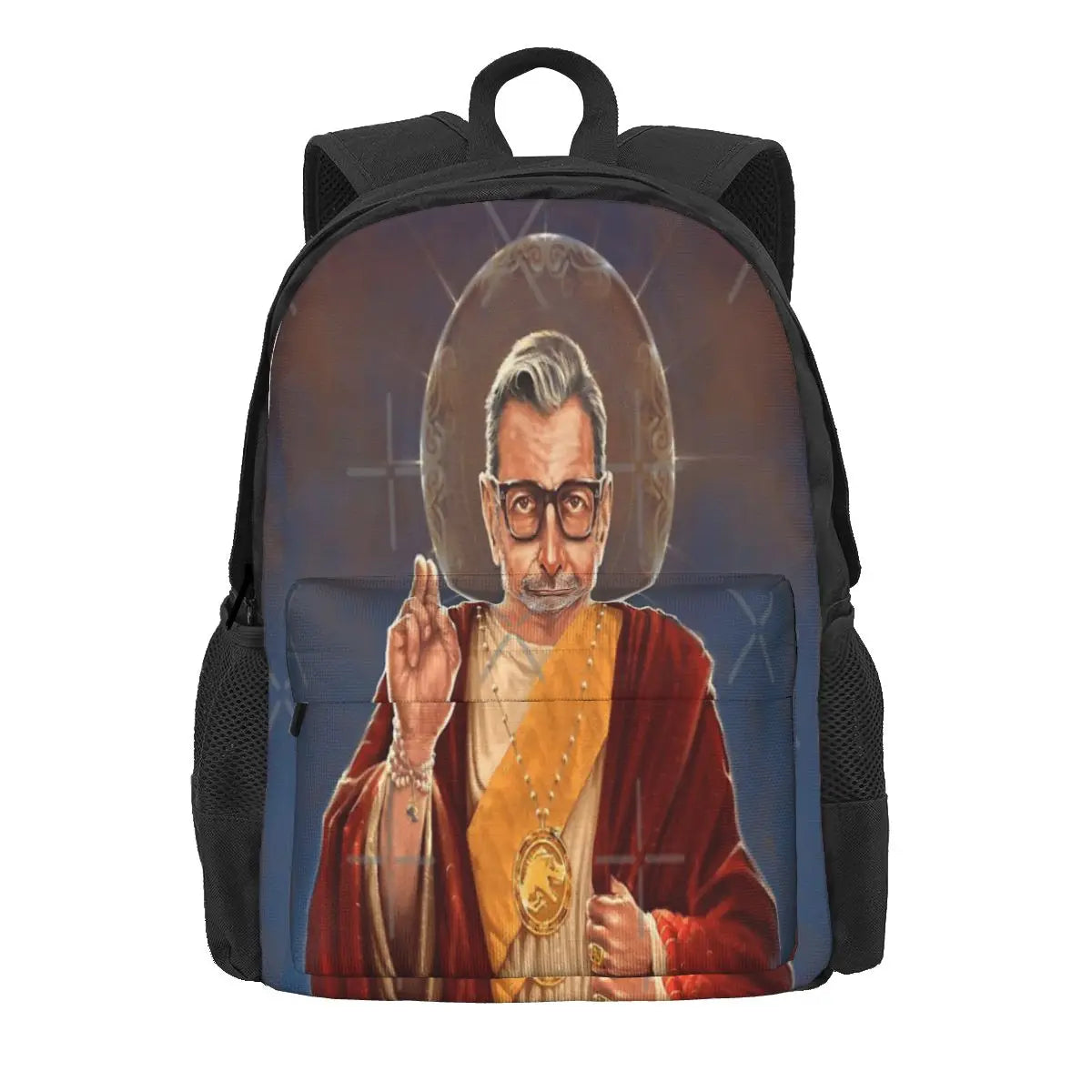 Saint Jeff Of Goldblum Backpacks Men's & Women's School Bag