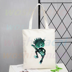 Sally Face Graphic Shopping Bag Eco Canvas Shopper Bolsas De Tela