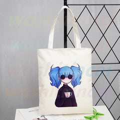 Sally Face Graphic Shopping Bag Eco Canvas Shopper Bolsas De Tela