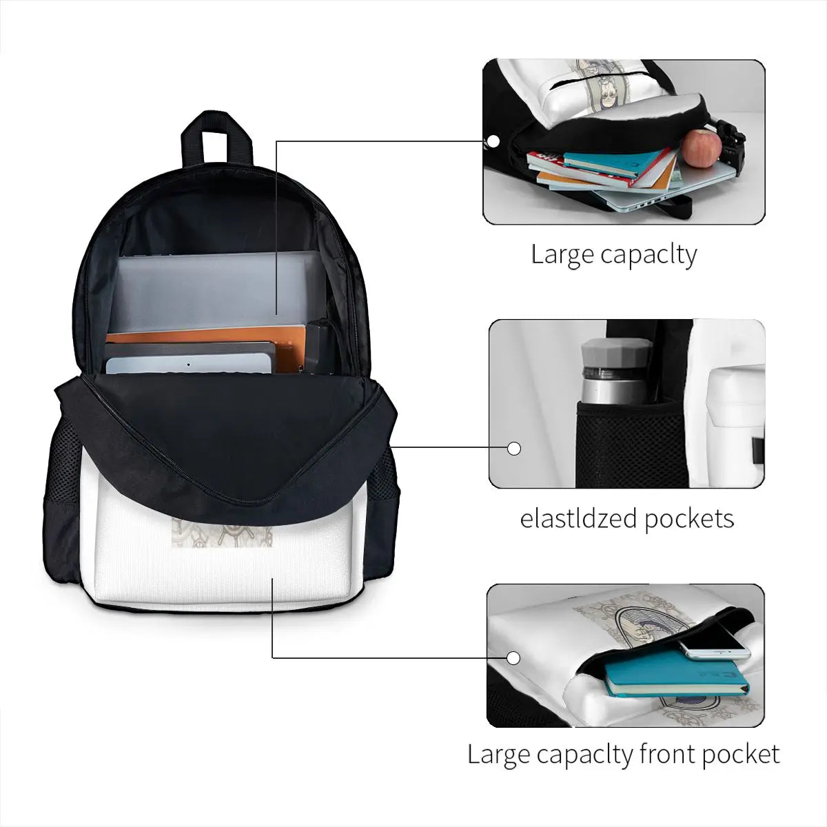 Salty Sea Dog Backpacks Men's & Women's Anime Backpack