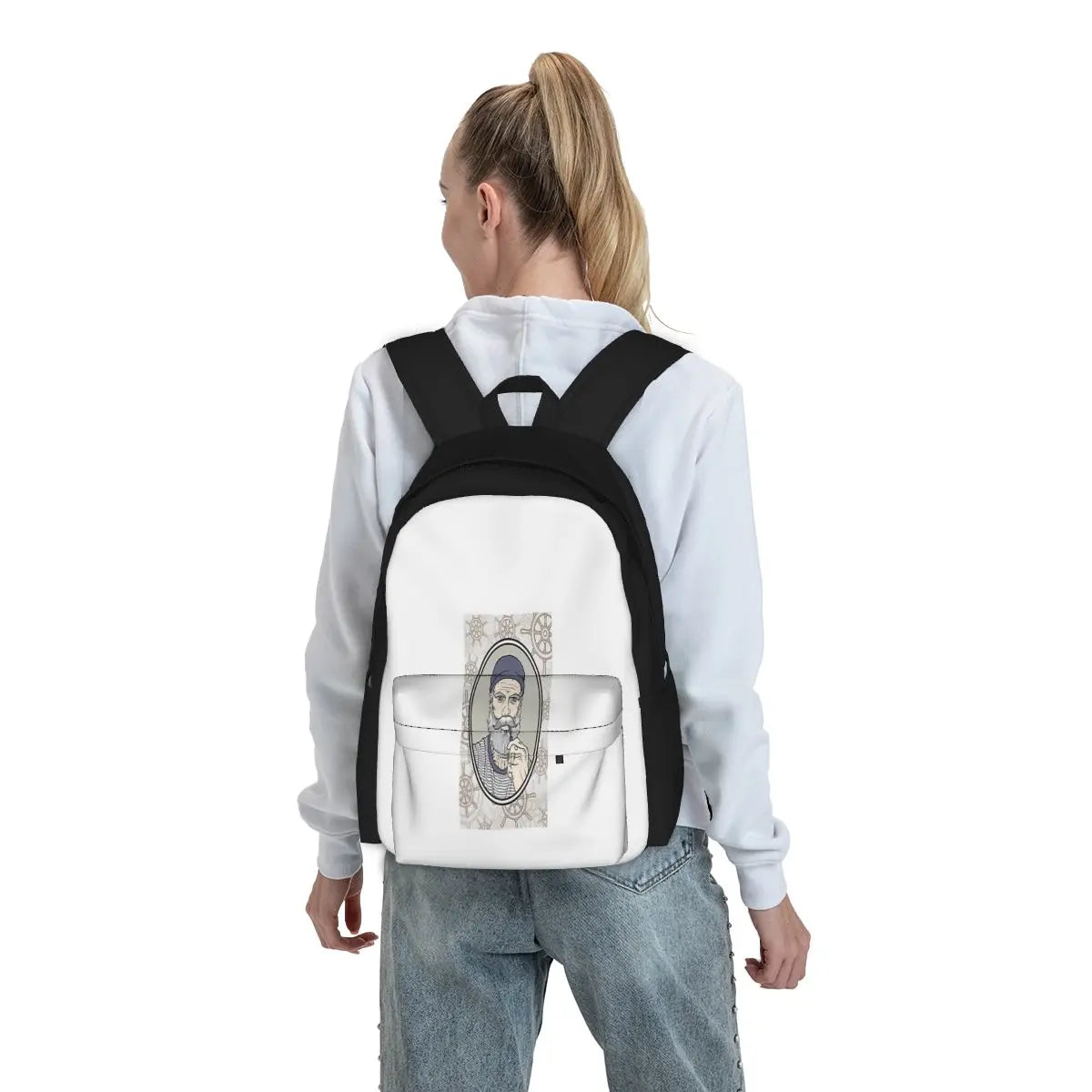 Salty Sea Dog Backpacks Men's & Women's Anime Backpack