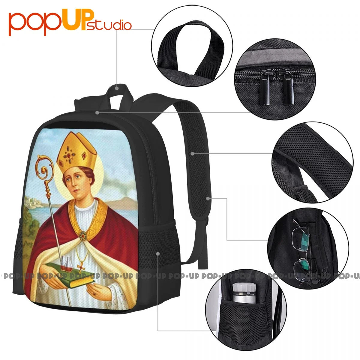 San Gennaro Napoli Miracolo Sangue Januarius Backpack