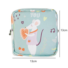 Sanitary Pad Pouch Cosmetic Organizer Bag Travel Makeup Napkin Bag