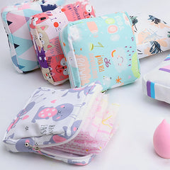 Sanitary Pad Pouch Cosmetic Organizer Bag Travel Makeup Napkin Bag
