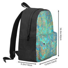Sapphire & Jade Stained Glass 2 Backpacks Men's Backpacks Bags For Women