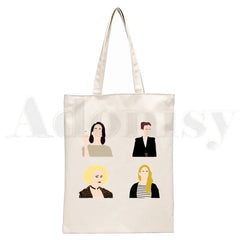 Sarah Paulson 90s Funny Handbags Shoulder Bags Casual Shopping Girls