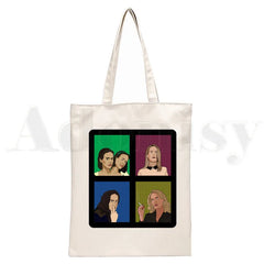 Sarah Paulson 90s Funny Handbags Shoulder Bags Casual Shopping Girls
