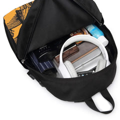 Satan Backpack USB Dance w/ The Devil Student Bag Multifunction