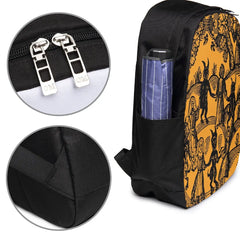 Satan Backpack USB Dance w/ The Devil Student Bag Multifunction