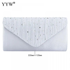 Satin Envelope Bag Evening Party Clutch Female Chain Handbags Shoulder Purse