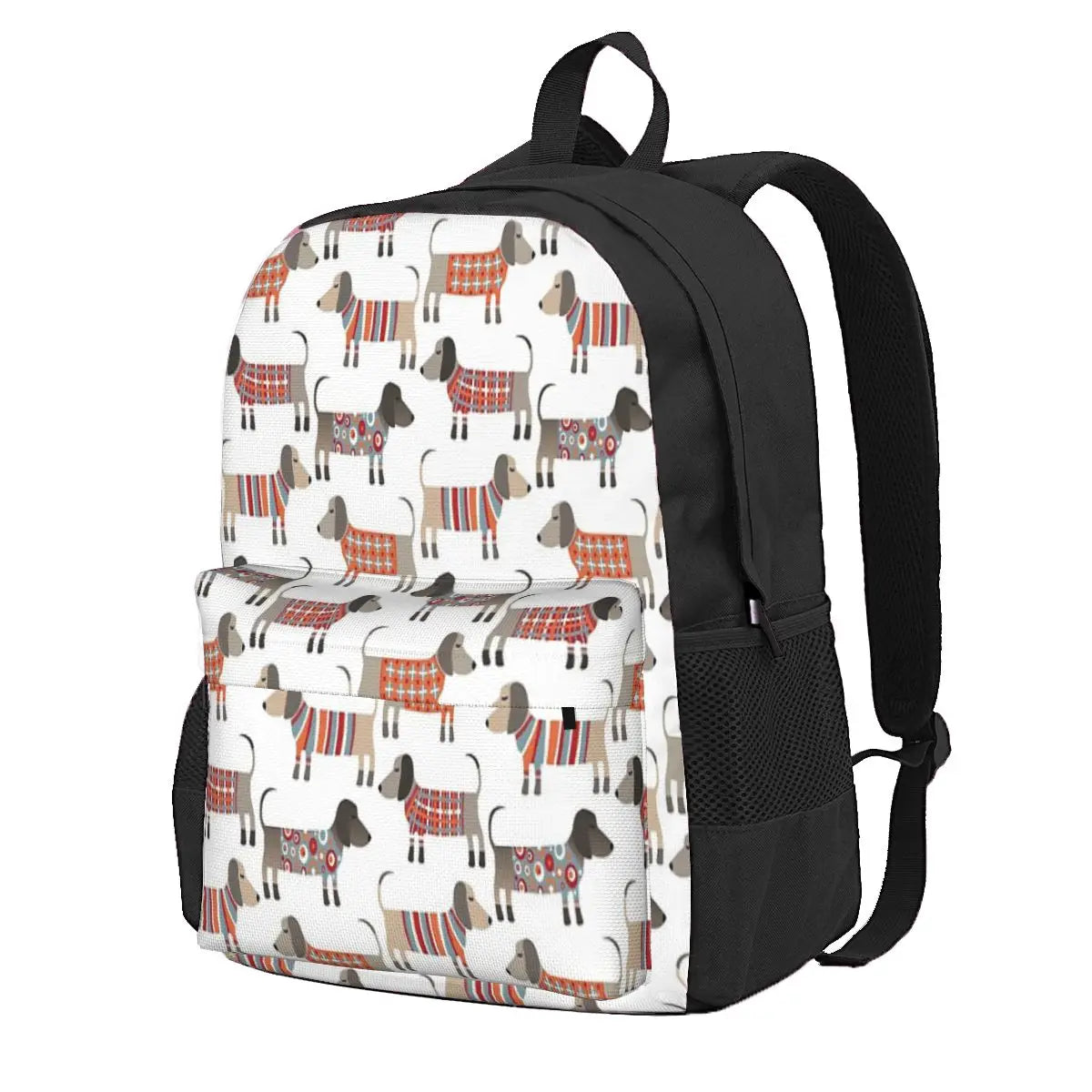 Sausage Dogs Sweater Backpack Men Women Child Travel Bag