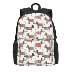 Sausage Dogs Sweater Backpack Men Women Child Travel Bag