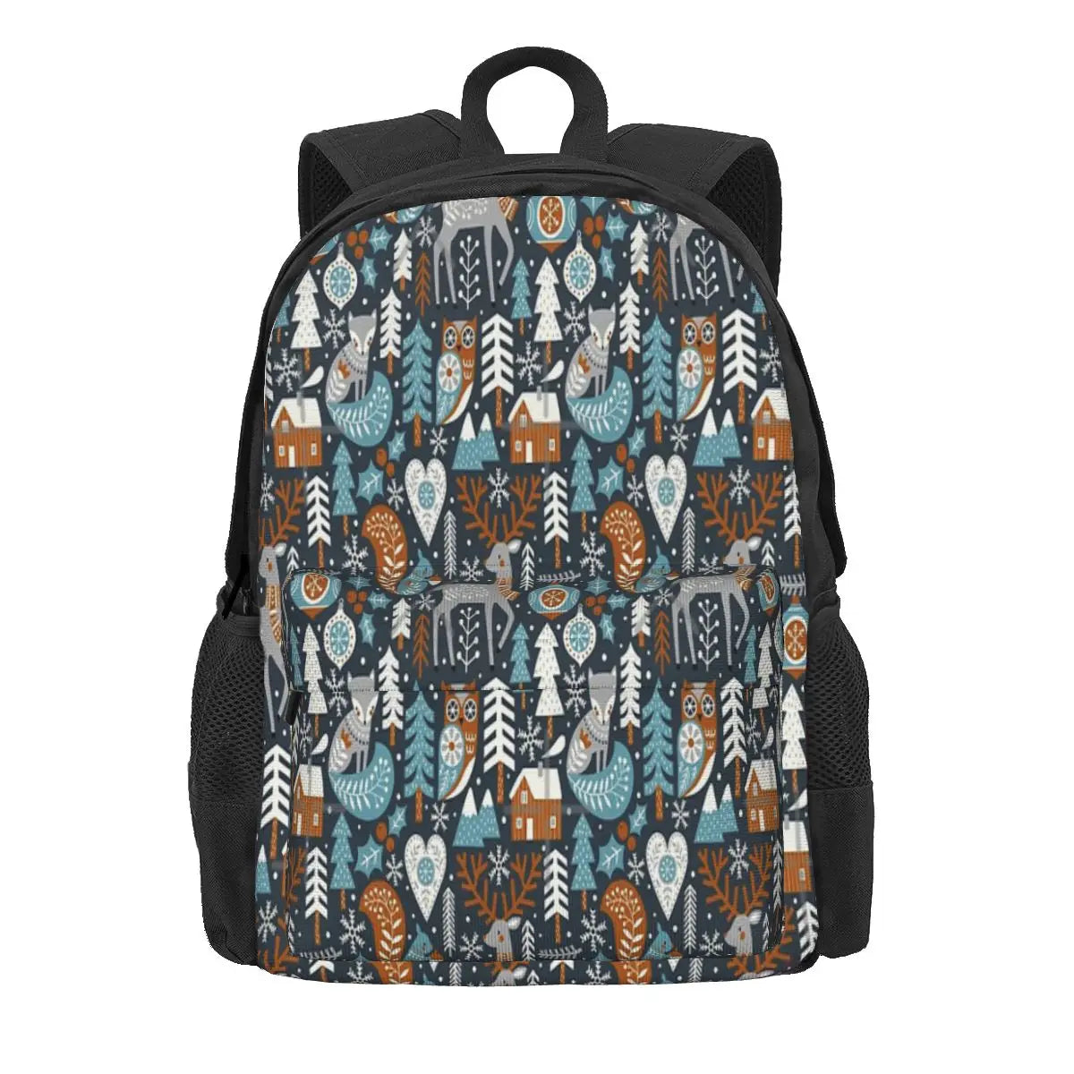 Nordic Christmas Dark Backpacks Men's & Women's Anime Bags