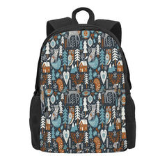 Nordic Christmas Dark Backpacks Men's & Women's Anime Bags
