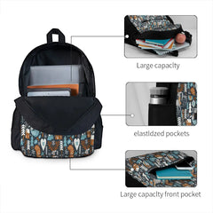 Nordic Christmas Dark Backpacks Men's & Women's Anime Bags