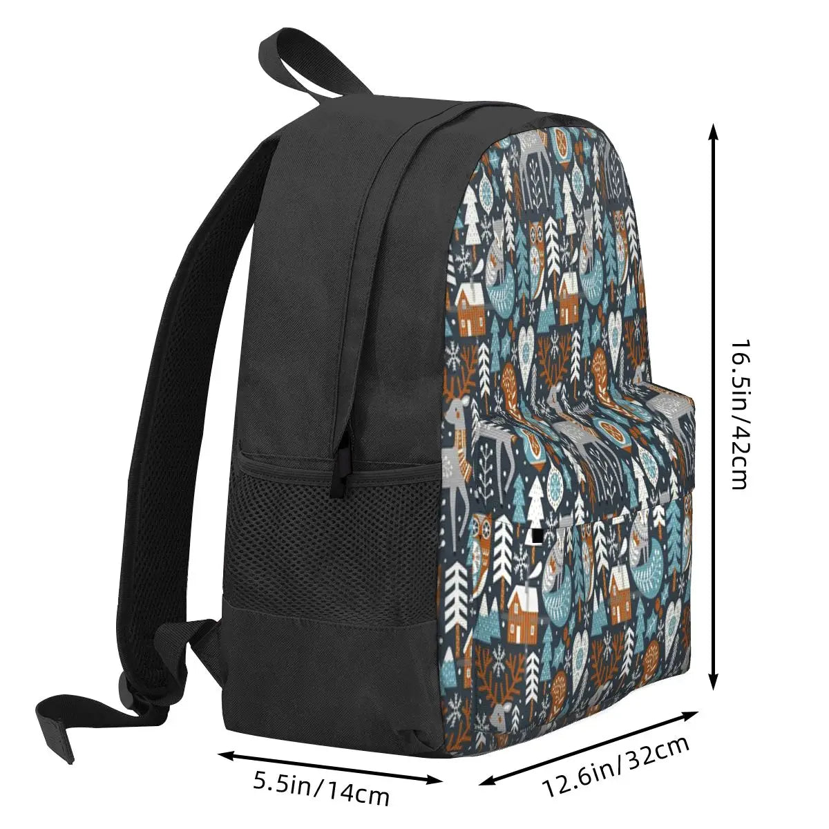 Nordic Christmas Dark Backpacks Men's & Women's Anime Bags