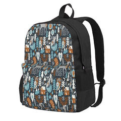 Nordic Christmas Dark Backpacks Men's & Women's Anime Bags