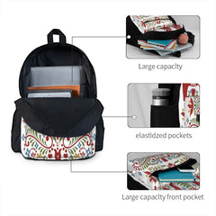 Scandinavian Dala Horse Swedish Folk 1 Backpacks Men's Backpacks Bags