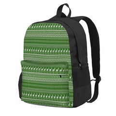 Scandinavian Green Knit Backpacks Men's Waterproof Reusable Bag