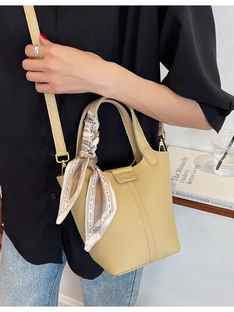 Green Pu Leather Women's Shoulder Crossbody Bag Shopper Female Handbags