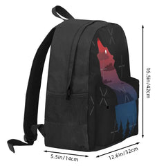 Howling Wolf Backpack Men's Women's Bag Pack Travel Outdoor Gear
